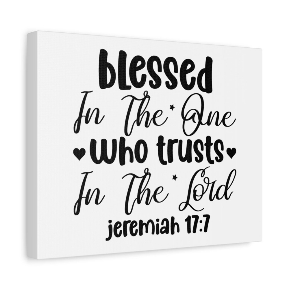Scripture Walls Jeremiah 17:7 Blesse Who Trusts Hearts Bible Verse Canvas